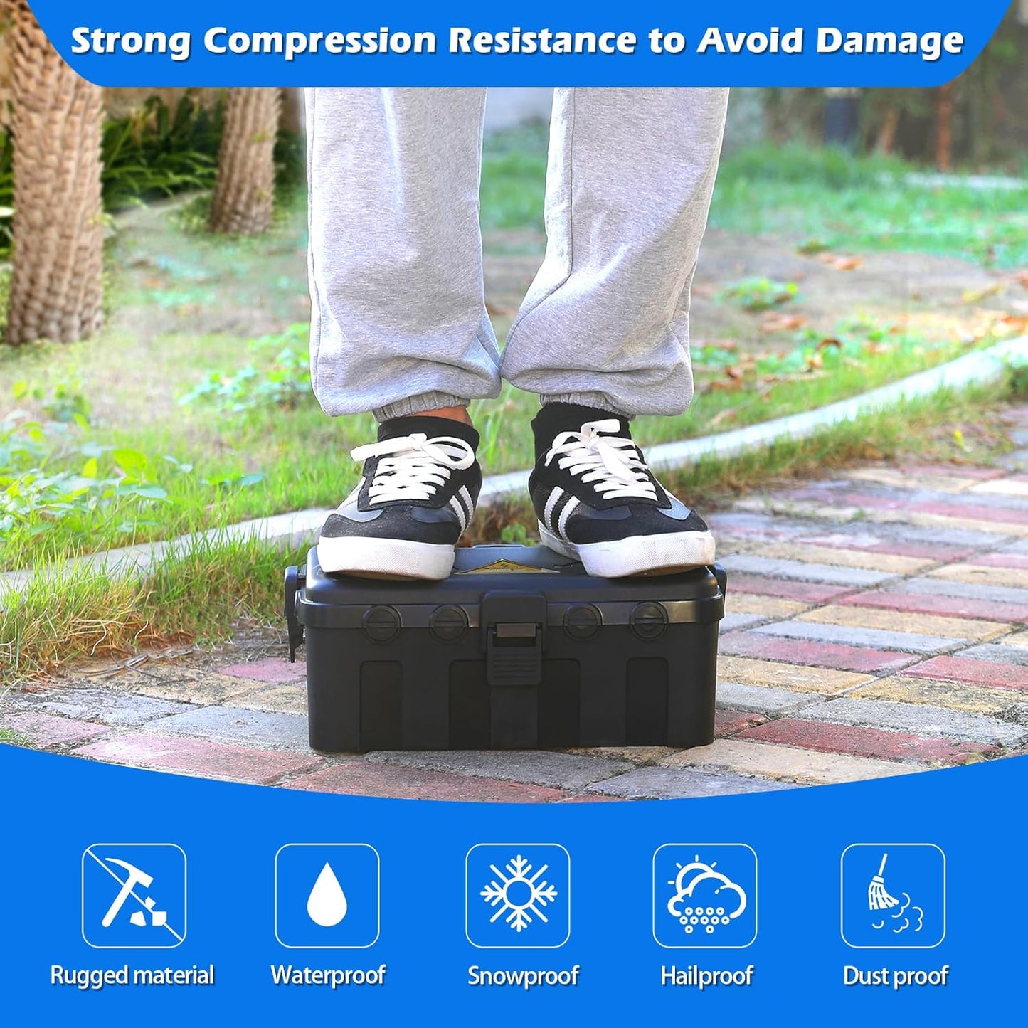 Large Outdoor Electrical Box | IP54 Waterproof Cord Cover