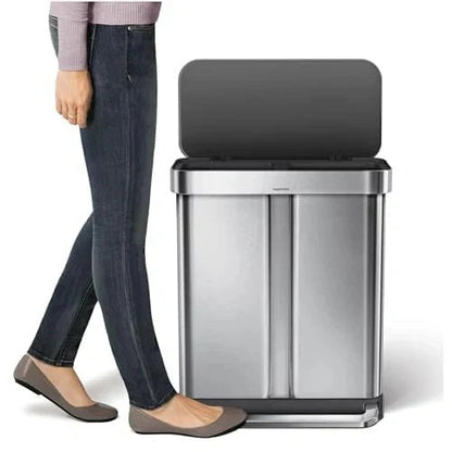 Portable Front-Opening Trash Can | Large Capacity
